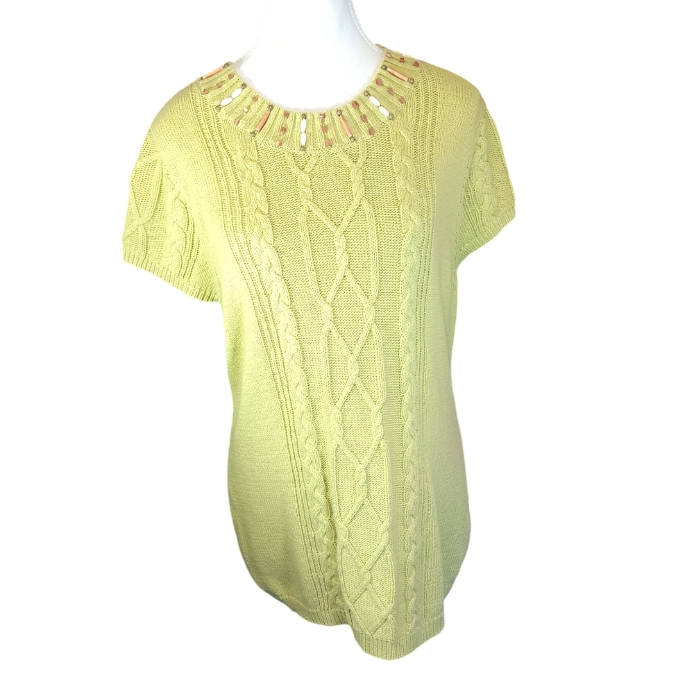 AV Vattel Women's V-Neck Tunic Lightweight Sweater Size L